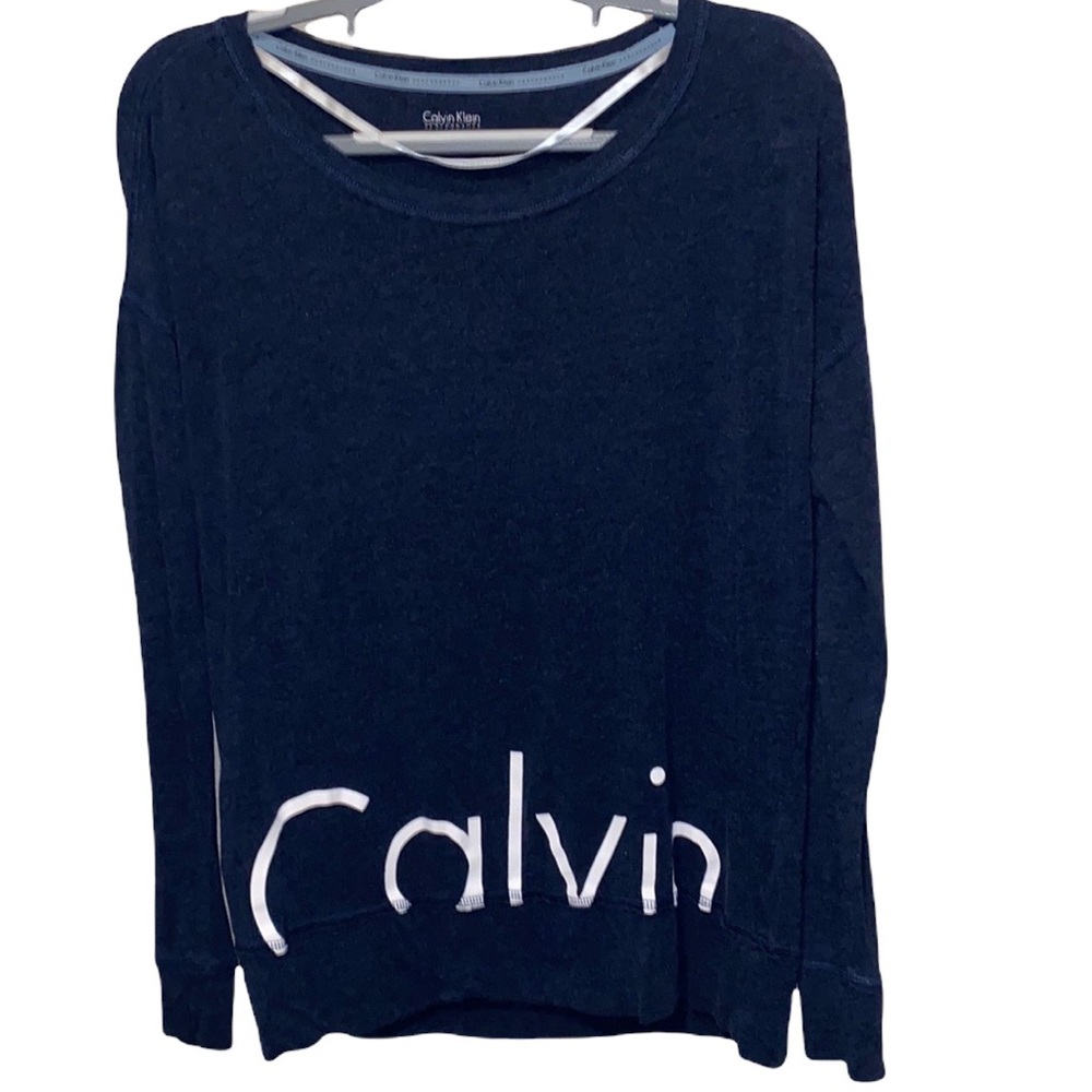 Calvin Klein Performance Quick Dry Sweatshirt Blue Size S